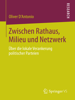 cover image of Zwischen Rathaus, Milieu und Netzwerk